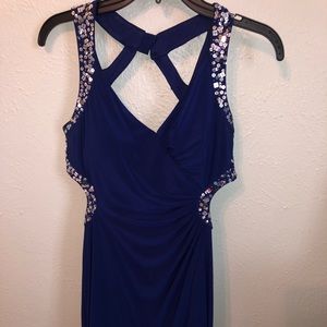 Hailey Logan Royal Blue Prom Dress